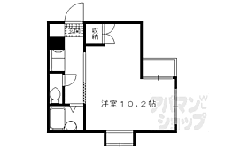 メゾンドルミネ 1Kの間取図画像