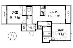 シャルマン這登 2LDKの間取図画像