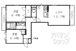 シャーメゾンエステート 2LDKの間取図画像