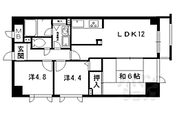 パインフィールド吉祥院 3LDKの間取図画像