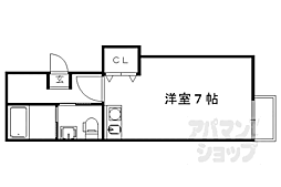 ブリエ西大路 1Kの間取図画像