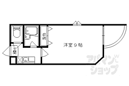 エンゼルコート 1Kの間取図画像