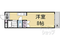 ルネハイツ芝生 1Kの間取図画像