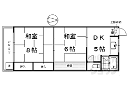 共和ビル 2Kの間取図画像