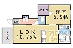 グランメゾン 1LDKの間取図画像