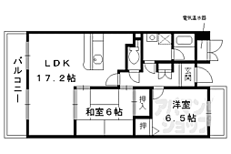 グラヴィール 2LDKの間取図画像