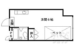 メゾンアルファ 1Kの間取図画像