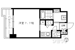 ベラジオ京都駅東 1Kの間取図画像