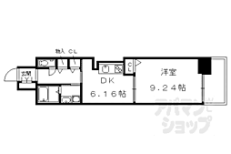 ステラ・ランド 1DKの間取図画像