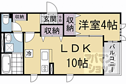 デュオソレイユ 1LDKの間取図画像