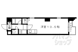グランディール大宮 ワンルームの間取図画像