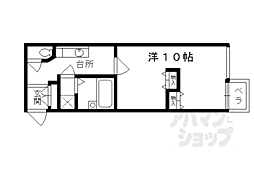 Preciouscourt 1Kの間取図画像