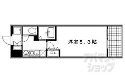 KDXレジデンス西大路 1Kの間取図画像