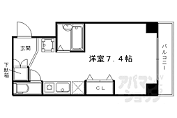 サンジュネス五条 1Kの間取図画像