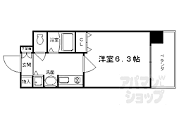 プレサンス京都駅前千都 1Kの間取図画像