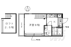 サンフェスタ東福寺（Ａ・Ｂ棟） B303 ｜ 京都府京都市東山区本町19丁目（賃貸マンション1K・3階・23.00㎡） その2