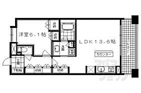 京都府京都市上京区今出川通大宮東入元伊佐町（賃貸マンション1LDK・4階・48.77㎡） その2