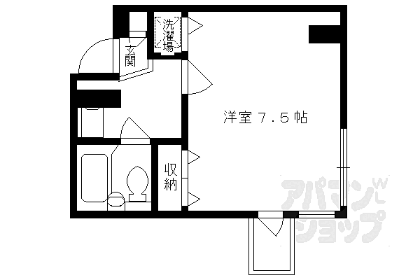 シティファースト四条西洞院 504｜京都府京都市中京区蟷螂山町(賃貸マンション1K・5階・20.97㎡)の写真 その2