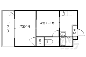 京都府京都市南区西九条南田町（賃貸マンション2K・2階・24.87㎡） その2