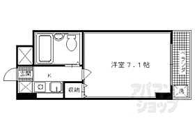 京都府京都市右京区西京極西大丸町（賃貸マンション1K・2階・20.01㎡） その2