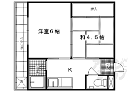 京都府京都市右京区花園内畑町（賃貸マンション2K・1階・28.50㎡） その2