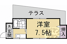 京都府京都市右京区宇多野馬場町（賃貸アパート1R・1階・16.00㎡） その2