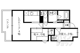 京都府京都市下京区西七条比輪田町（賃貸マンション2LDK・4階・49.98㎡） その2