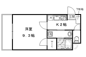 京都府京都市右京区太秦御所ノ内町（賃貸マンション1K・2階・28.48㎡） その2