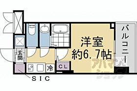 京都府京都市右京区西京極新明町（賃貸マンション1K・2階・21.98㎡） その2