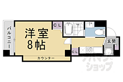 Ｆｌａｉｒ京都五条烏丸 1階1Kの間取り