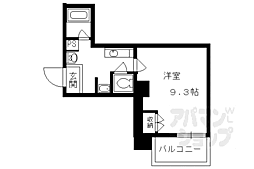 ＣＡＳＡ　ＶＥＲＤＥ高辻 4階1Kの間取り