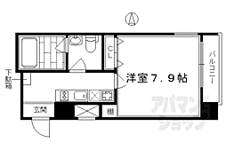 プレサンスＮＥＯ京都烏丸 5階1Kの間取り