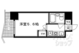 四条大宮シャトー朝日 1Kの間取図画像