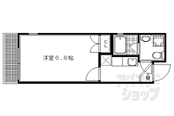 ドーリアKYOTO大宮 1Kの間取図画像