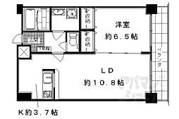 HF四条河原町レジデンス 1LDKの間取図画像