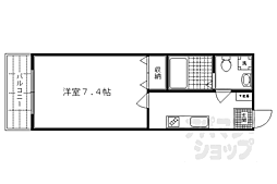 G-stage京都四条大宮 1Kの間取図画像