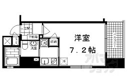 ベラジオ四条烏丸 1Kの間取図画像