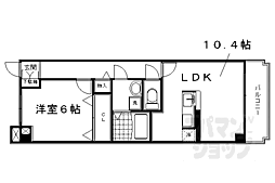 アビタシオンオンズアン 1LDKの間取図画像