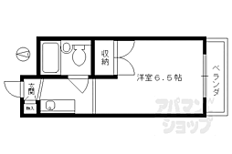 和晃第二ハイツ 1Kの間取図画像