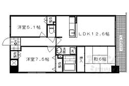 リバティスクエア2 3LDKの間取図画像