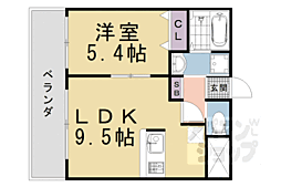 LaFiteOMIYA 1LDKの間取図画像
