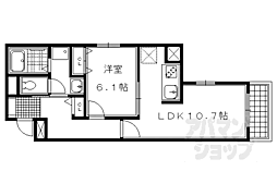 Grange四条大宮 1LDKの間取図画像