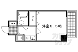 ライオンズマンション四条烏丸 1Kの間取図画像