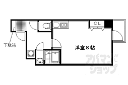 CASAFLUENTE ワンルームの間取図画像