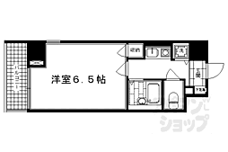 リーガル京都河原町3 1Kの間取図画像