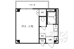 メゾン・ド・シャルム 1Kの間取図画像