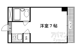 ノアーズアーク京都五条 1Kの間取図画像