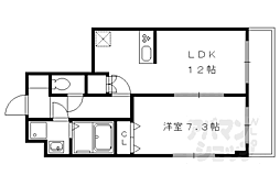 プレサンス京都天使突抜奏 1LDKの間取図画像