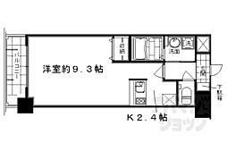 プレサンス京都四条河原町ネクステージ 1Kの間取図画像