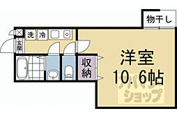 イーストコート東山 1Kの間取図画像